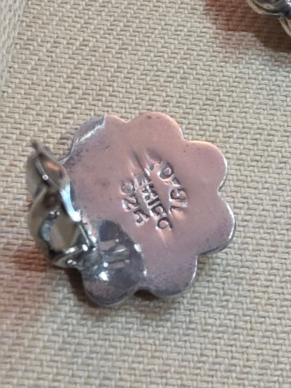 VINTAGE NATIVE AMERICAN TAXCO Clip  925 STERLING SILVER EARRINGS 8.11 Grams - Picture 2 of 4